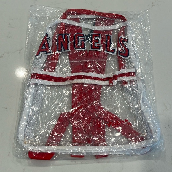 LA Angels Baseball Clear PVC Backpack NEW - Picture 2 of 4